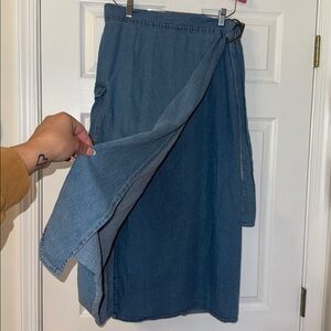MAKE A BUNDLE! Vintage Denim Blue Women's Wrap Skirt